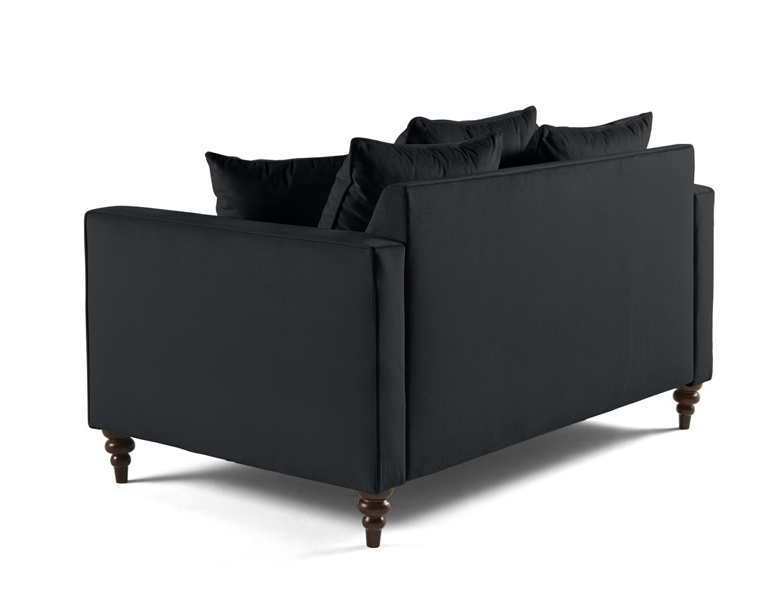 Canapé droit 2 places en velours Flamingo Canapé droit 2 places en velours Flamingo