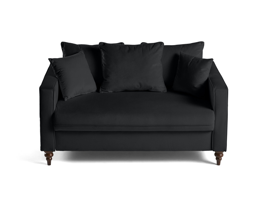 Canapé droit 2 places en velours Flamingo Canapé droit 2 places en velours Flamingo