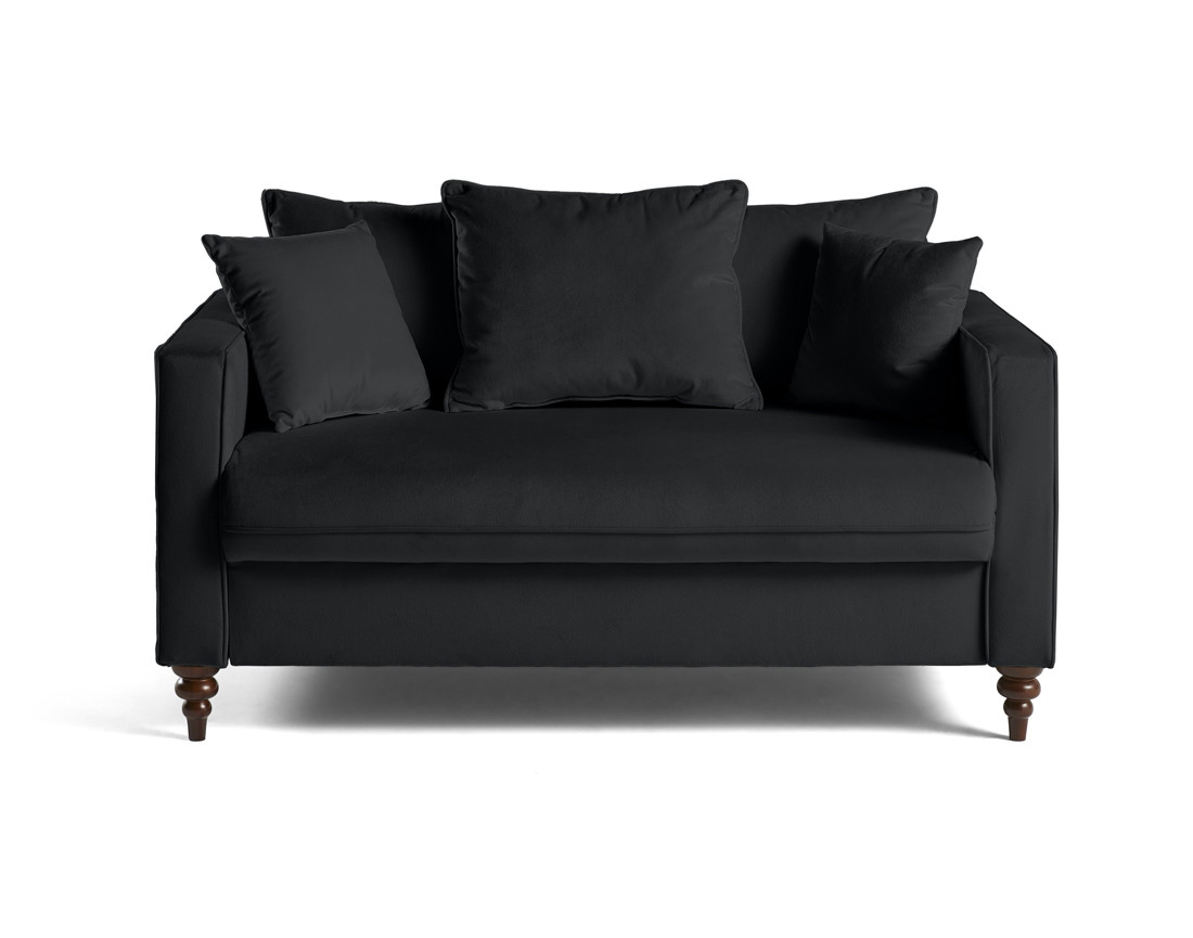 Canapé droit 2 places en velours Flamingo Canapé droit 2 places en velours Flamingo