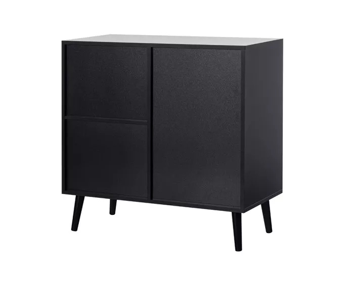 Buffet haut noir 80 cm Goto