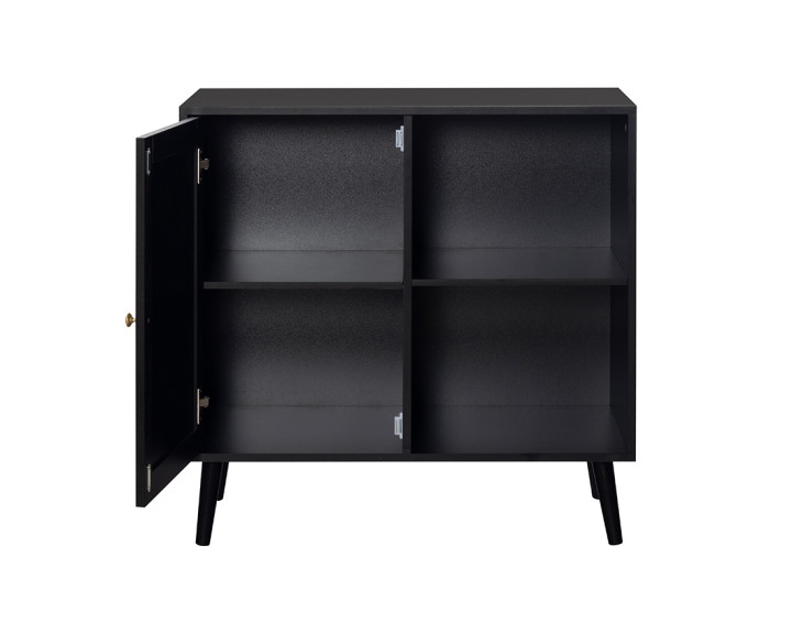 Buffet haut noir 80 cm Goto