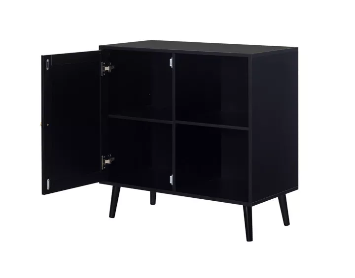 Buffet haut noir 80 cm Goto