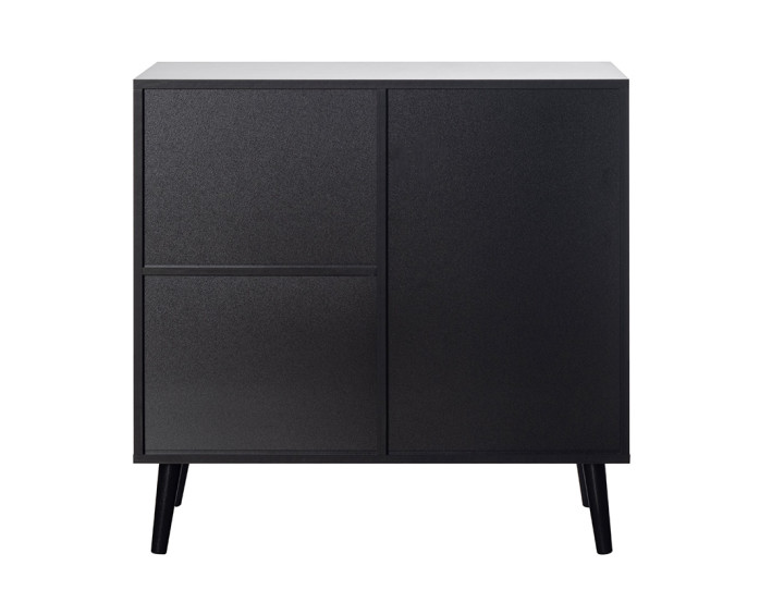 Buffet haut noir 80 cm Goto