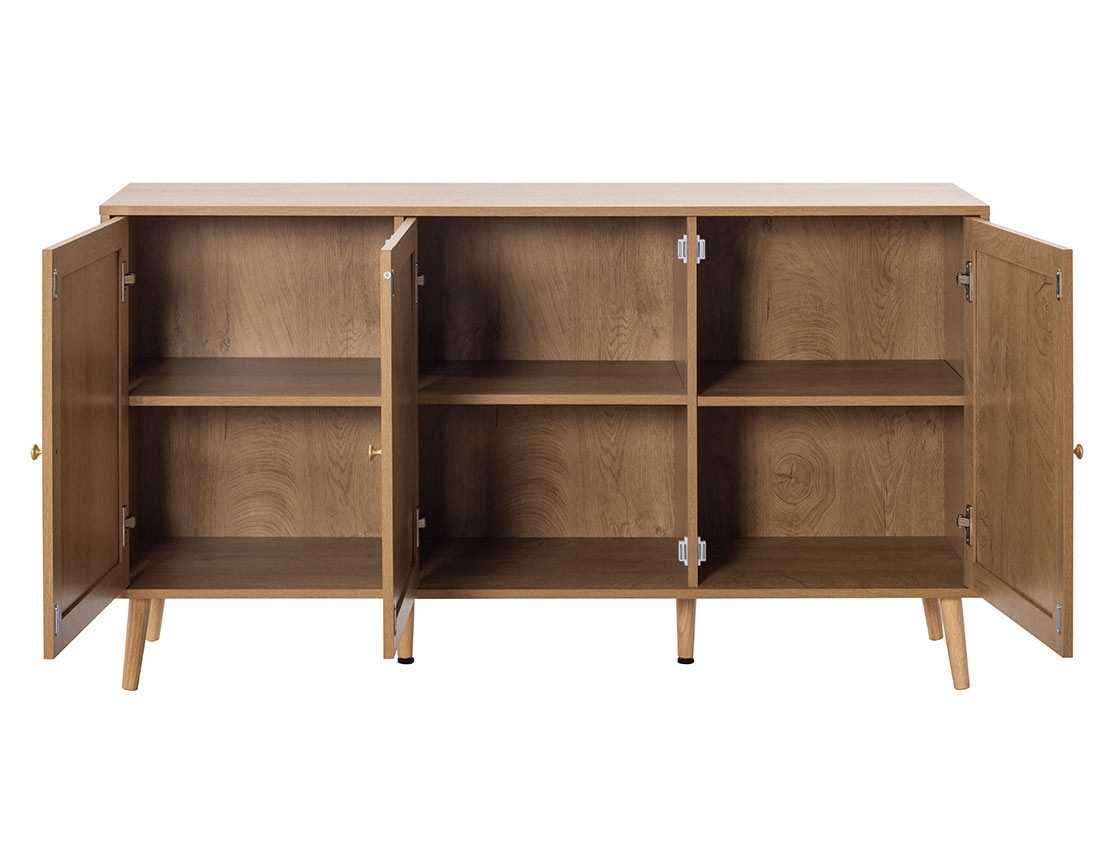 Buffet bas bois 140 cm Goto