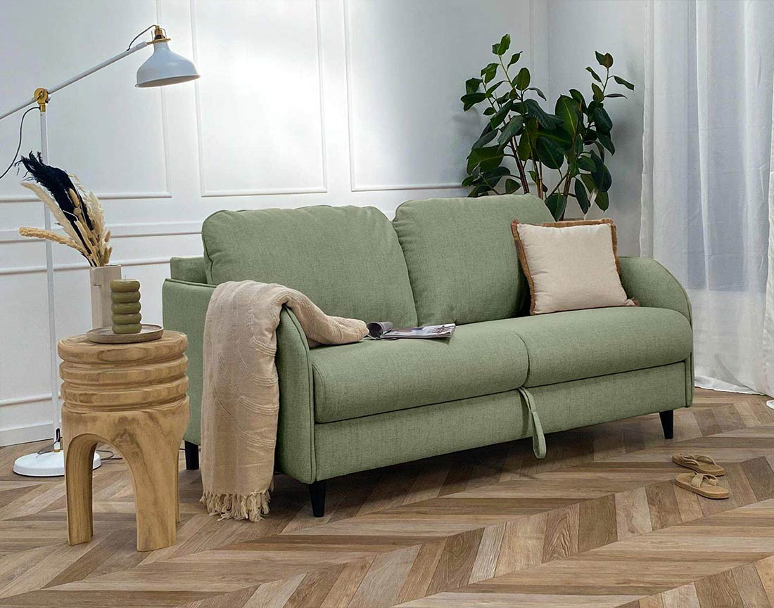 Canapé COSMOS 3 places convertible express quotidien en tissu | Best Mobilier