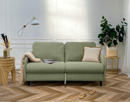 Canapé 3 places convertible express quotidien en tissu Cosmos