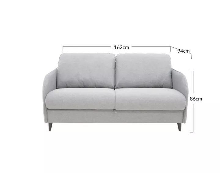 canapé 3 places convertible - couchage quotidien matelas 11 cm - en tissu - Cosmos