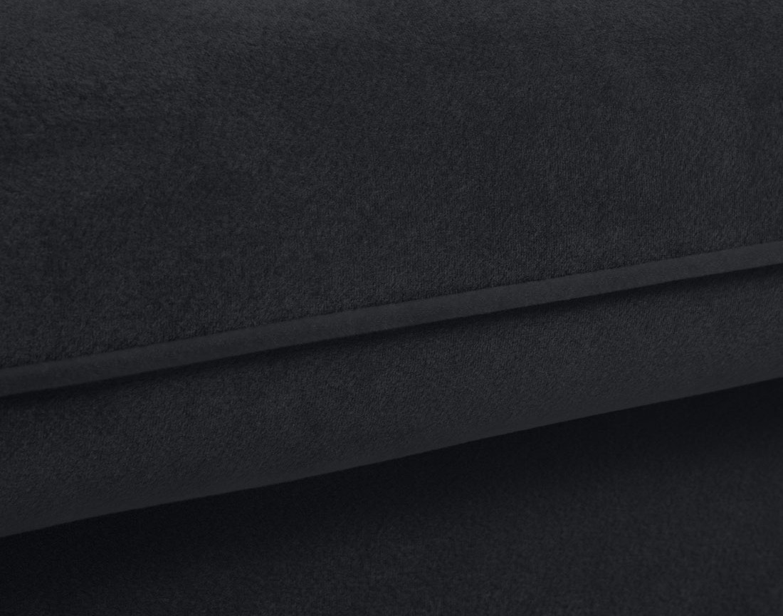 Canapé droit 3 places convertible en velours Flamingo