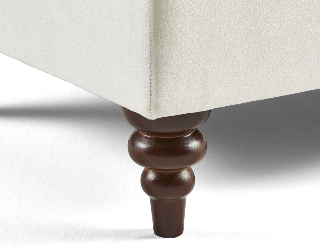 Canapé droit 2 places en velours Flamingo Canapé droit 2 places en velours Flamingo