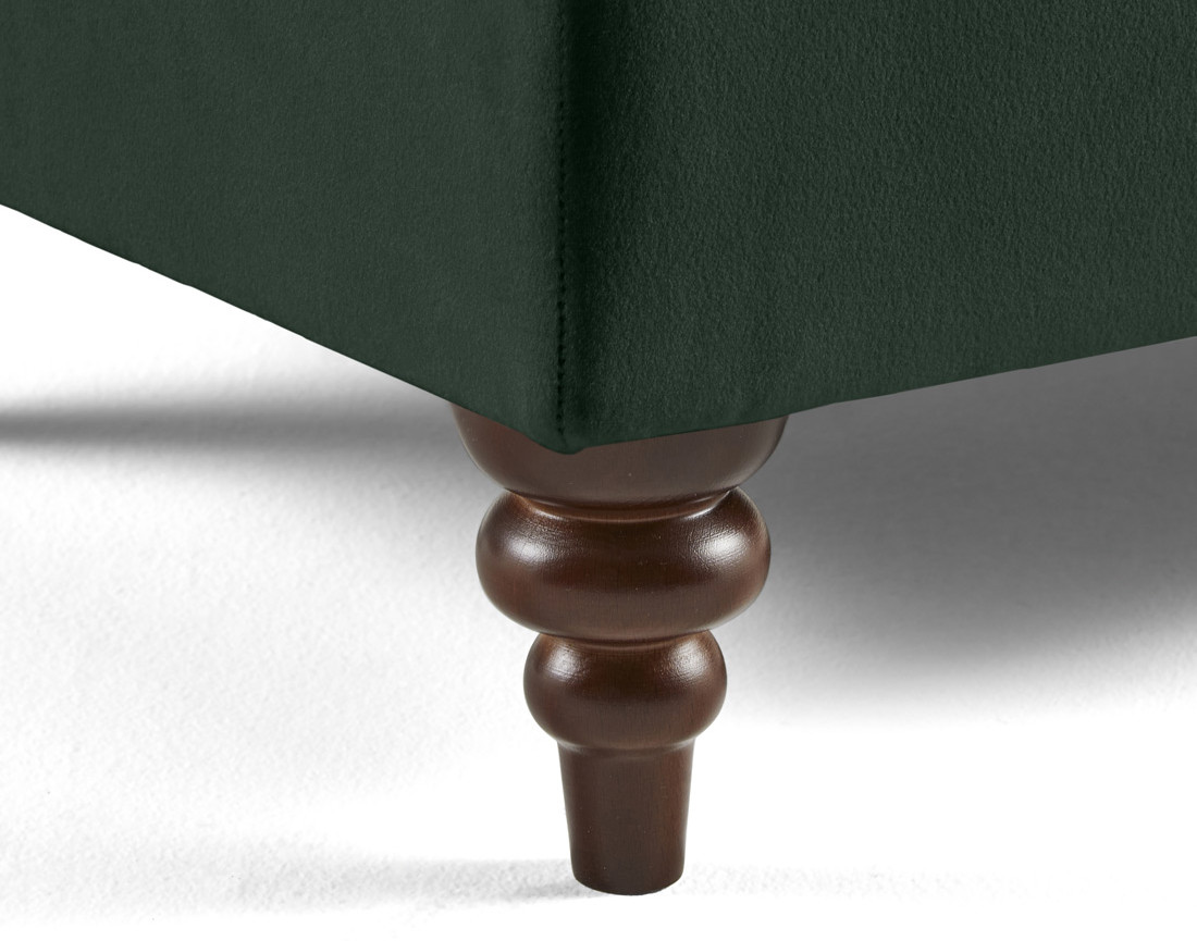 Canapé droit 2 places en velours Flamingo