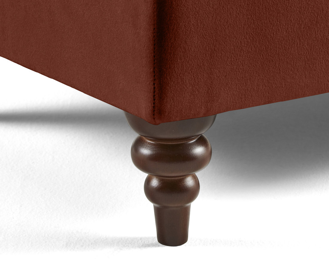 Canapé droit 2 places en velours Flamingo