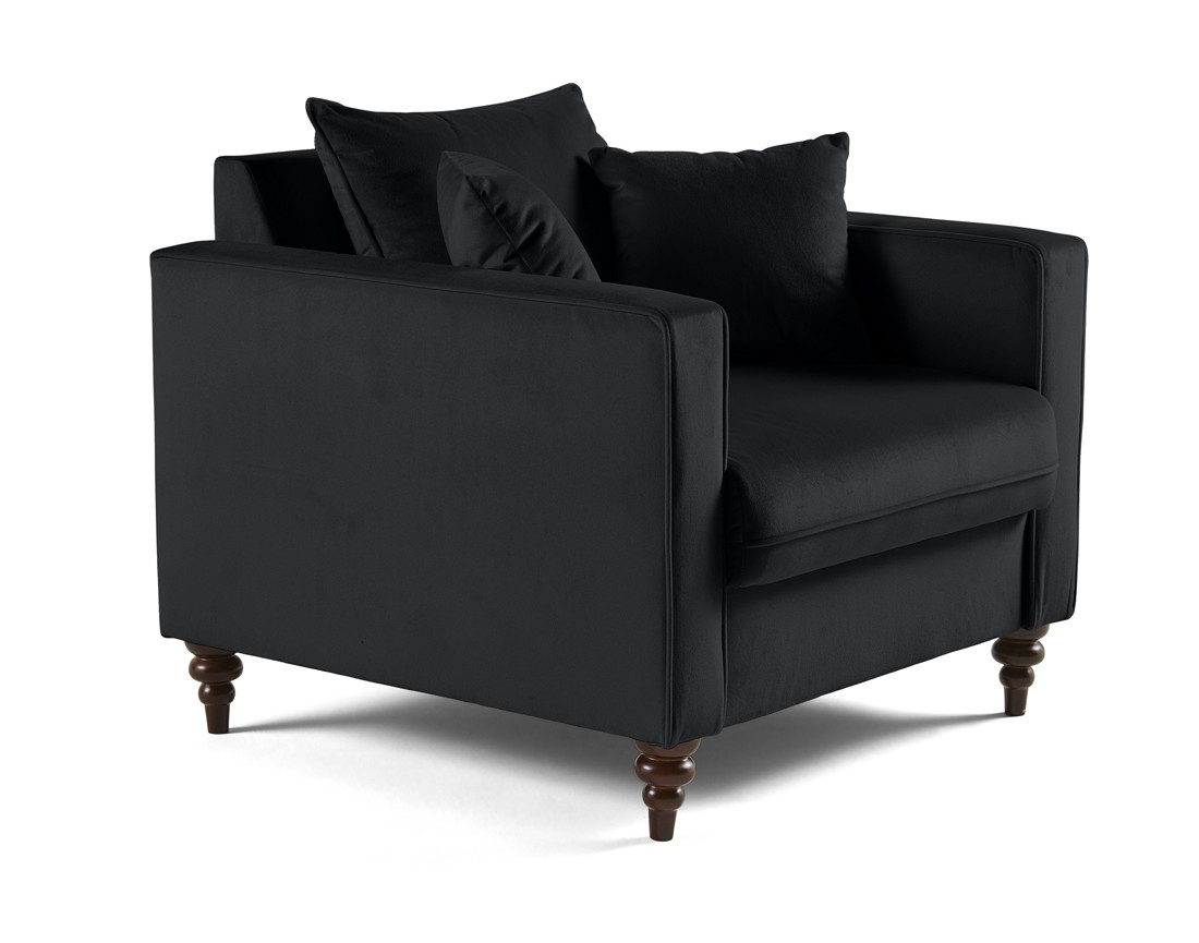 Fauteuil en velours Flamingo