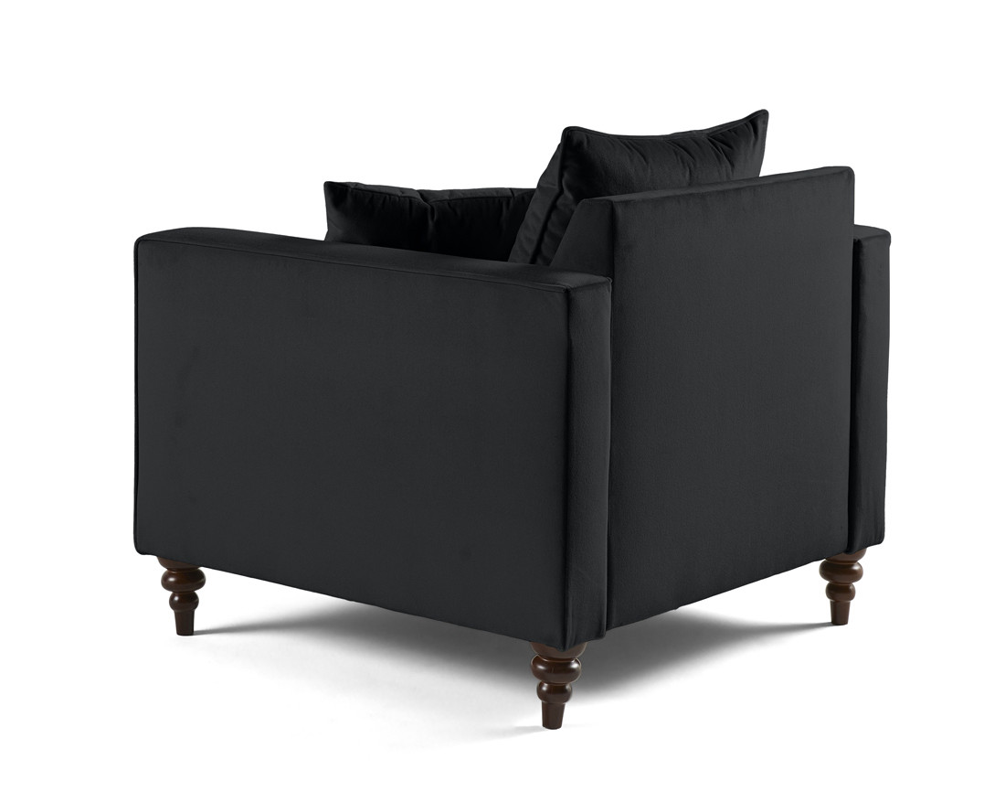 Fauteuil en velours Flamingo