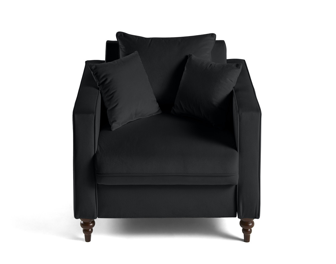 Fauteuil en velours Flamingo