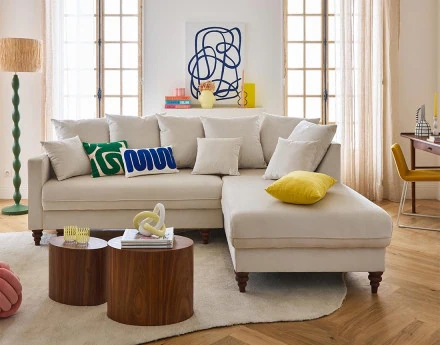 Canapé d'angle droit 4...