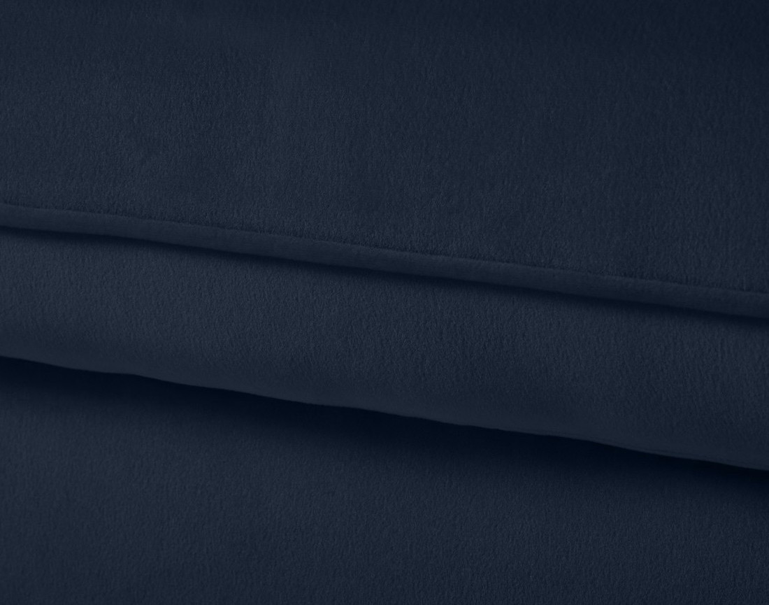 Canapé d'angle droit 4 places convertible en velours Flamingo