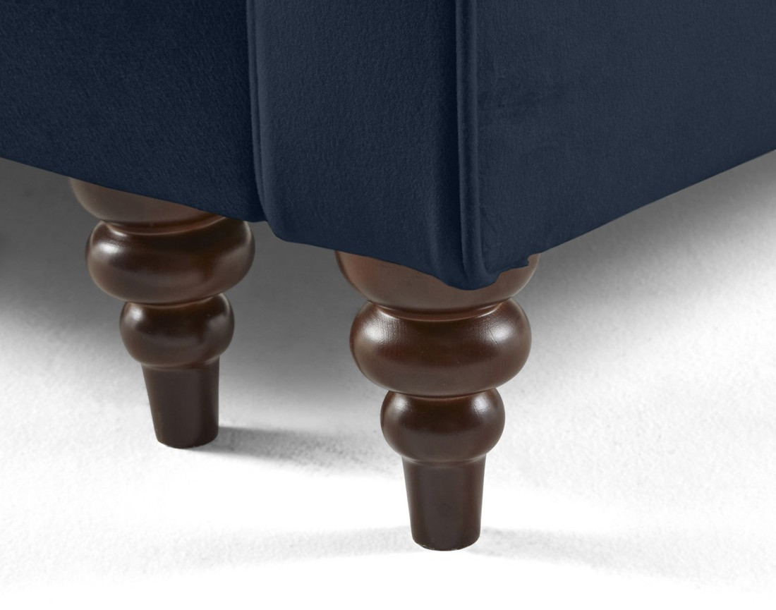 Canapé d'angle gauche 4 places convertible en velours Flamingo