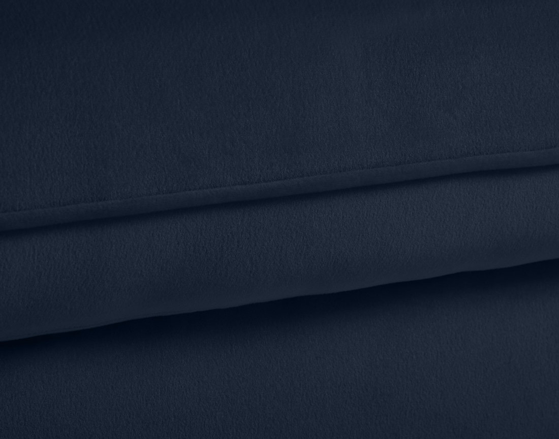 Canapé d'angle gauche 4 places convertible en velours Flamingo