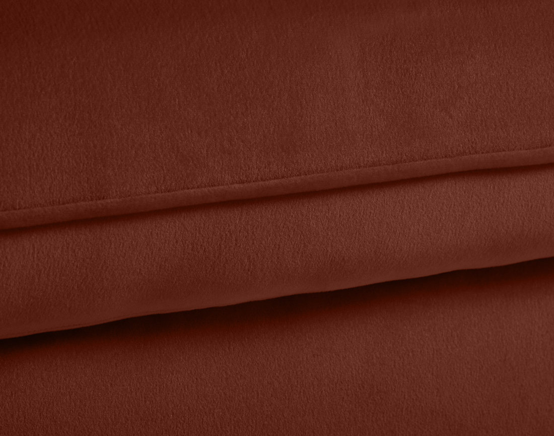 Canapé d'angle gauche 4 places convertible en velours Flamingo