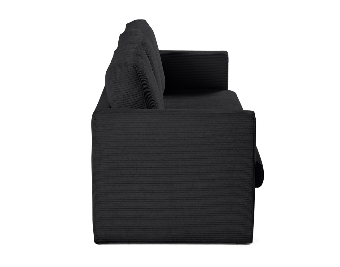 Canapé 3 places convertible déplimousse en velours côtelé Marilia Canapé 3 places convertible déplimousse en velours côtelé Marilia