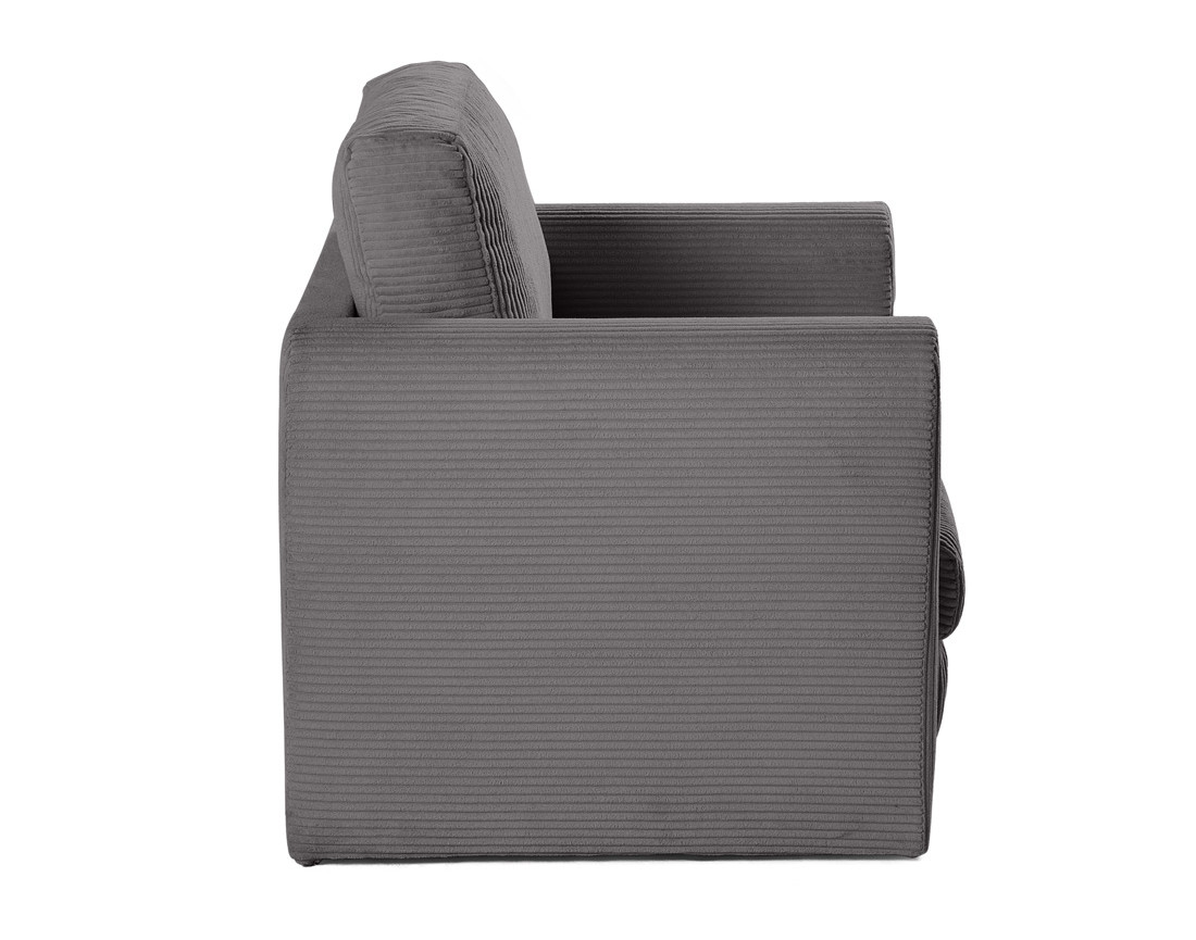 Fauteuil convertible déplimousse en velours côtelé Marilia