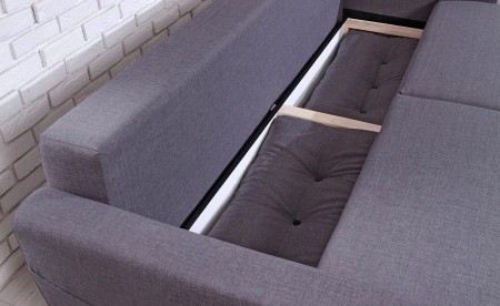 BOBOCHIC Oslo - Canapé 3 places convertible - avec coffre - en tissu style scandinave rétro BOBOCHIC Oslo - Canapé 3 places convertible - avec coffre - en tissu style scandinave rétro