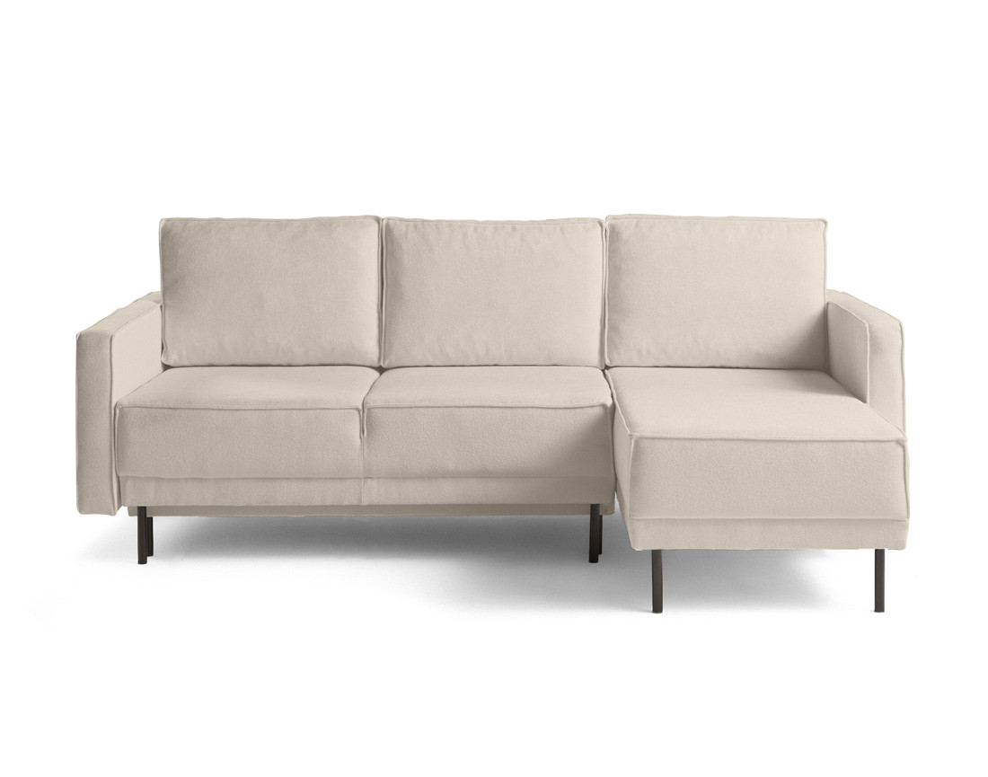 Canapé d'angle réversible convertible avec coffre en tissu Charlie Canapé d'angle réversible convertible avec coffre en tissu Charlie