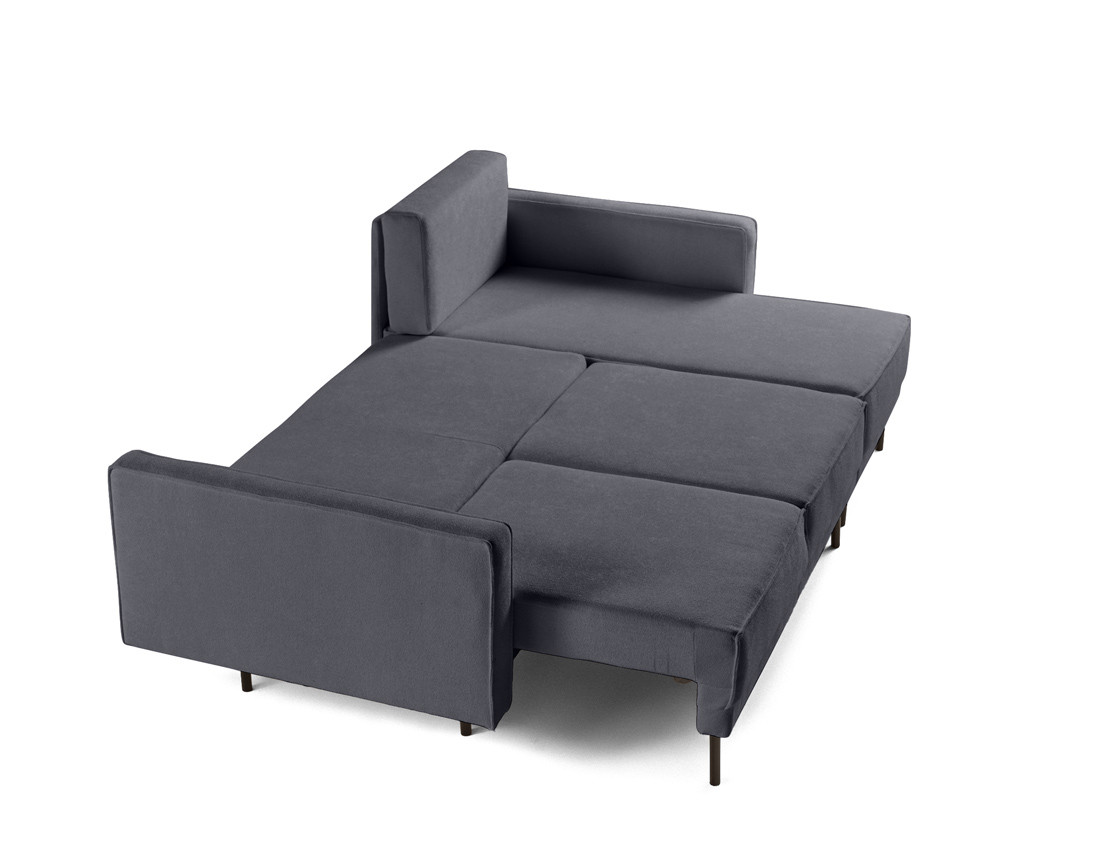 Canapé d'angle réversible convertible avec coffre en tissu Charlie Canapé d'angle réversible convertible avec coffre en tissu Charlie