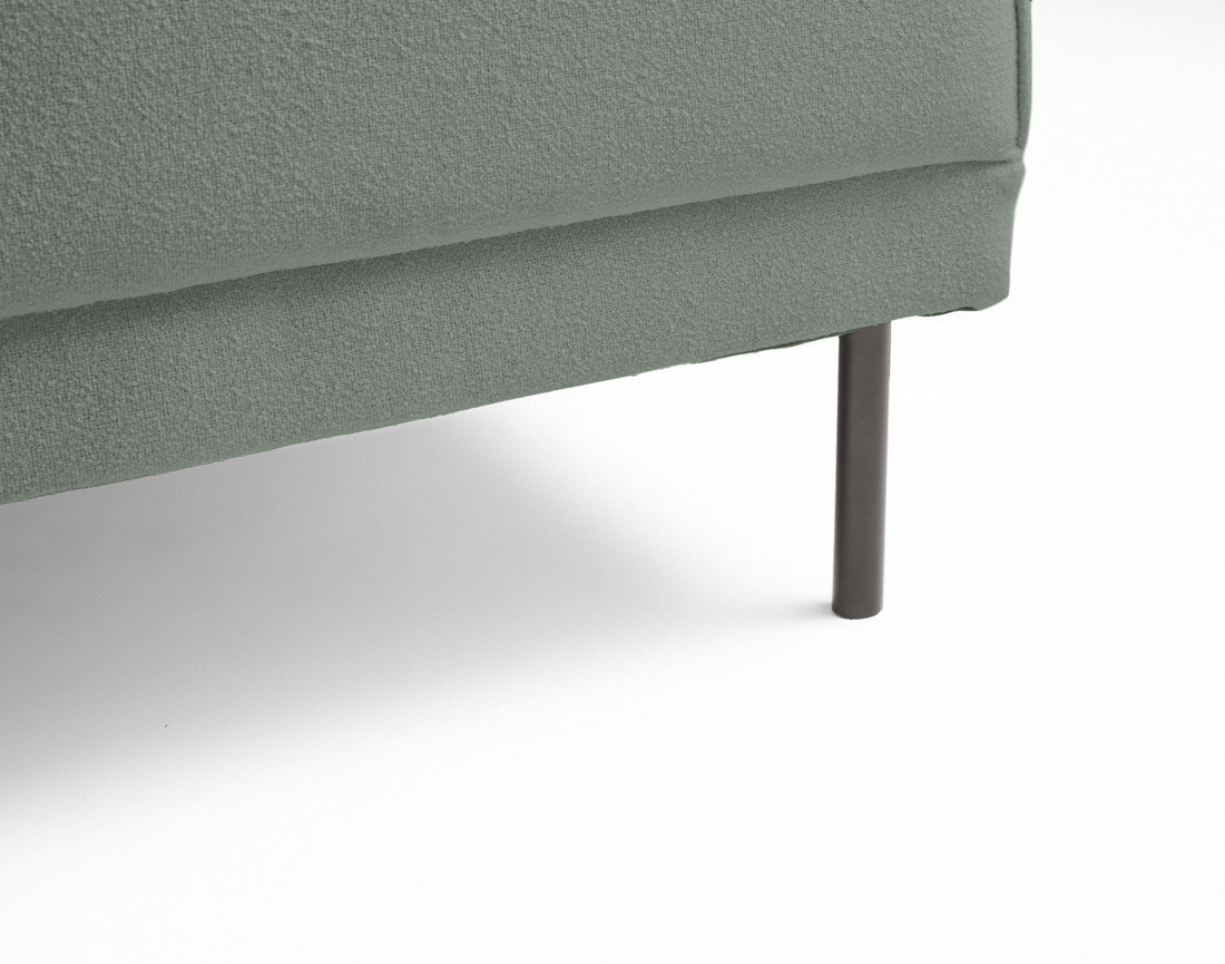 Canapé panoramique en U convertible avec coffre en tissu Charlie