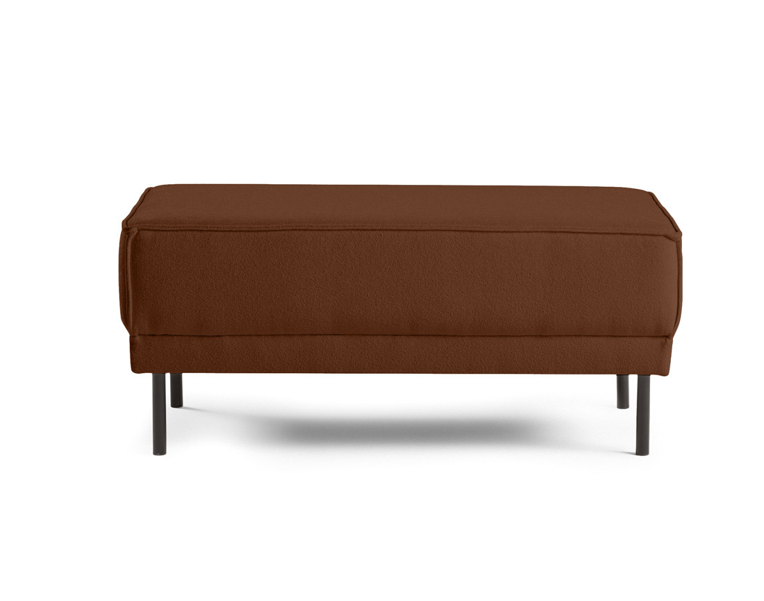 Pouf pieds hauts en tissu Charlie