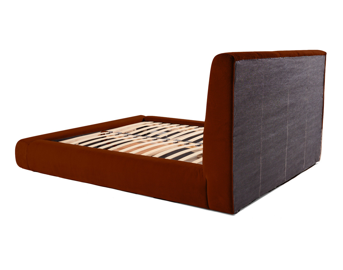 Lit coffre 160x200 cm en velours côtelé sommier inclus Onyx Lit coffre 160x200 cm en velours côtelé sommier inclus Onyx