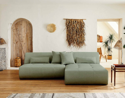 Canapé d'angle réversible modulable 4 places - en tissu - Onyx