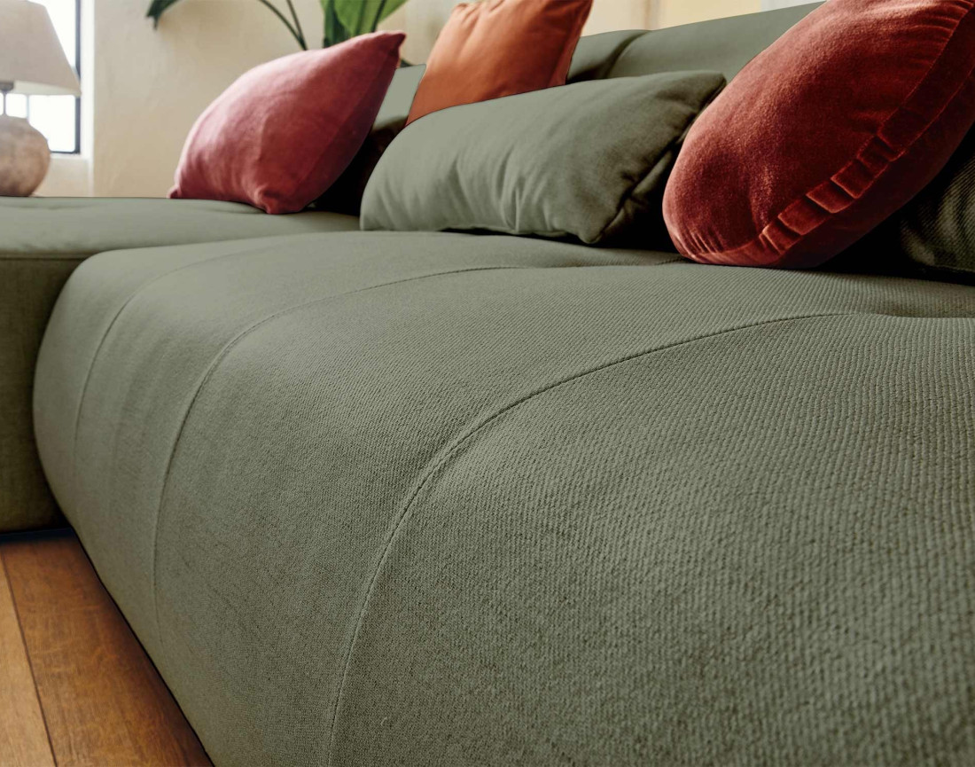 Canapé d'angle réversible modulable 4 places - en tissu - Onyx