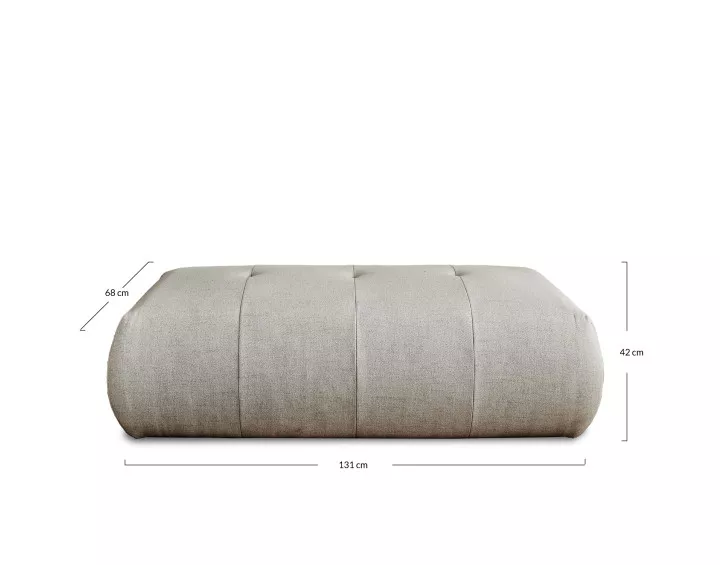 Pouf modulable - en tissus - Onyx