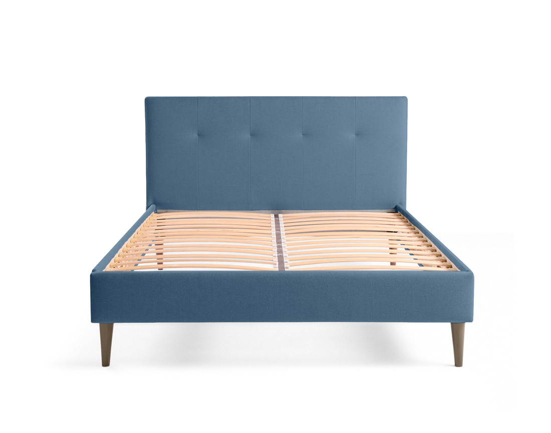 Lit 140x190 cm avec sommier inclus en tissu Monet