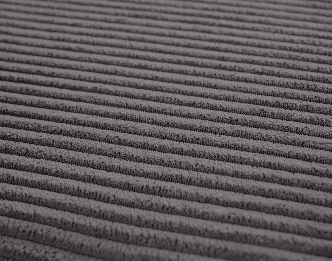 Canapé d'angle réversible 4 places - convertible avec coffre - en velours côtelé - Cezanne