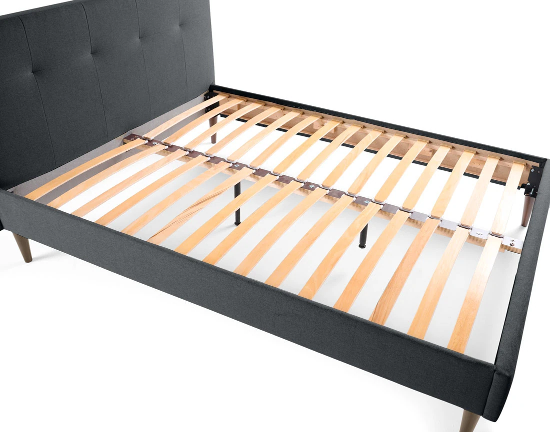 Lit 160x200 cm avec sommier inclus en tissu Monet