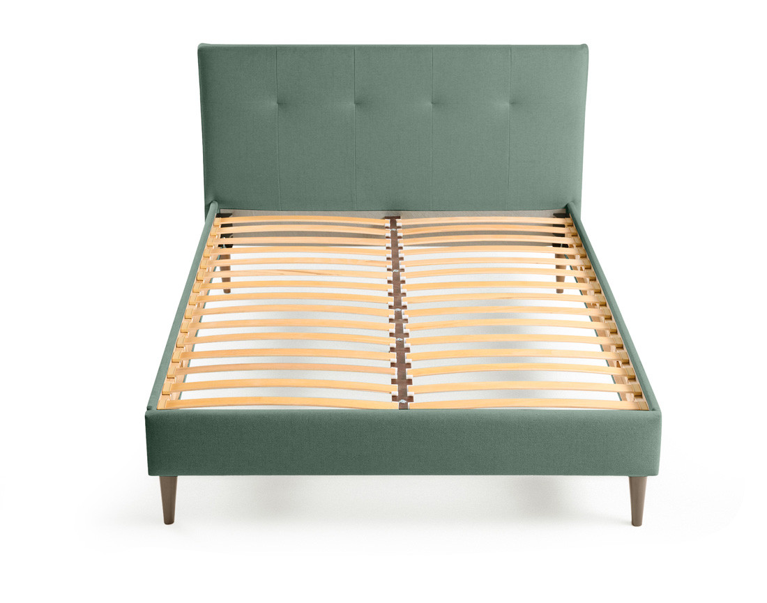 Lit 160x200 cm avec sommier inclus en tissu Monet