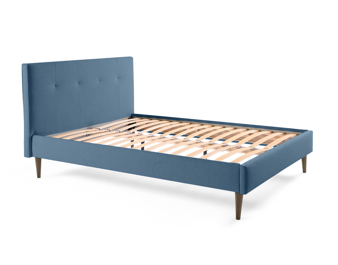 Lit 160x200 cm avec sommier inclus en tissu Monet