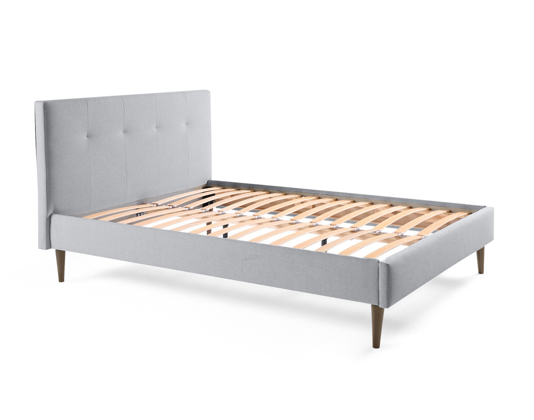 Lit 160x200 cm avec sommier inclus en tissu Monet