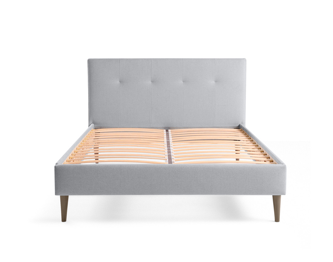 Lit 160x200 cm avec sommier inclus en tissu Monet