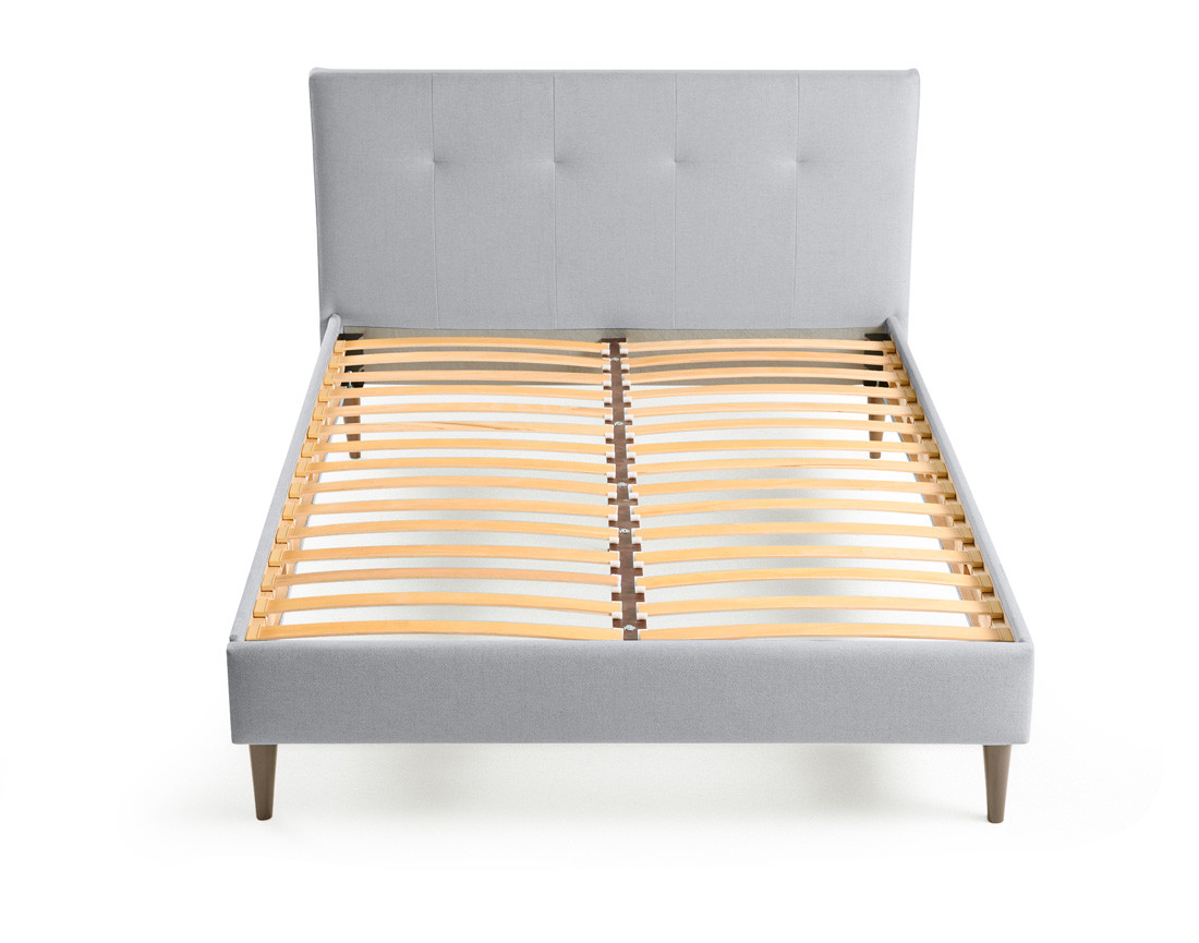Lit 160x200 cm avec sommier inclus en tissu Monet