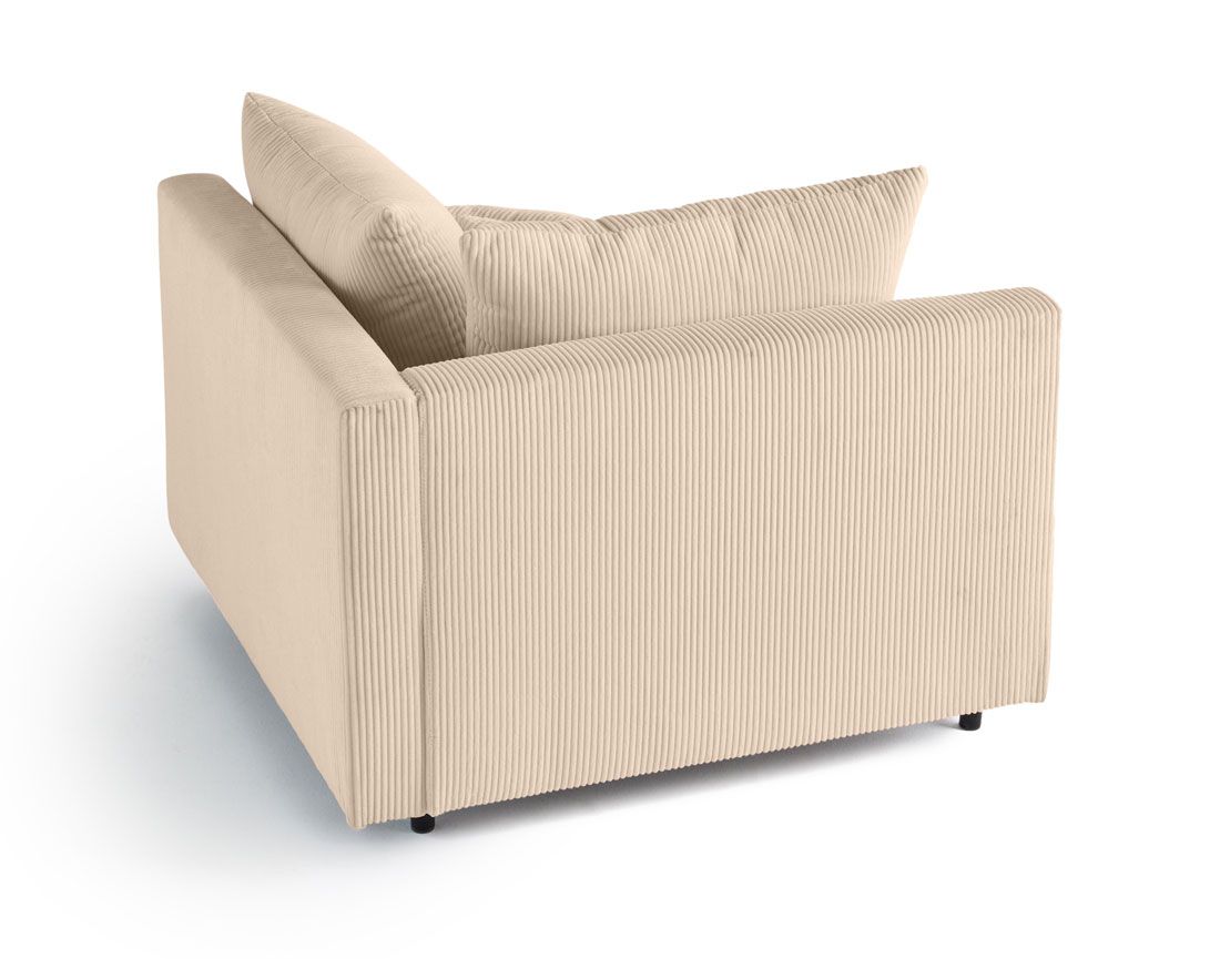 Edinburg - module d'assise d'angle gauche - en velours côtelé Lisa Design Edinburg - module d'assise d'angle gauche - en velours côtelé Lisa Design