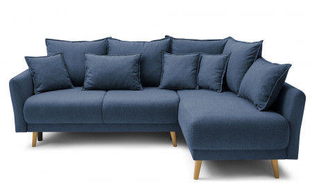 BOBOCHIC MIA - Canapé d'angle convertible scandinave - avec coffre - 4 places - Droit BOBOCHIC MIA - Canapé d'angle convertible scandinave - avec coffre - 4 places - Droit