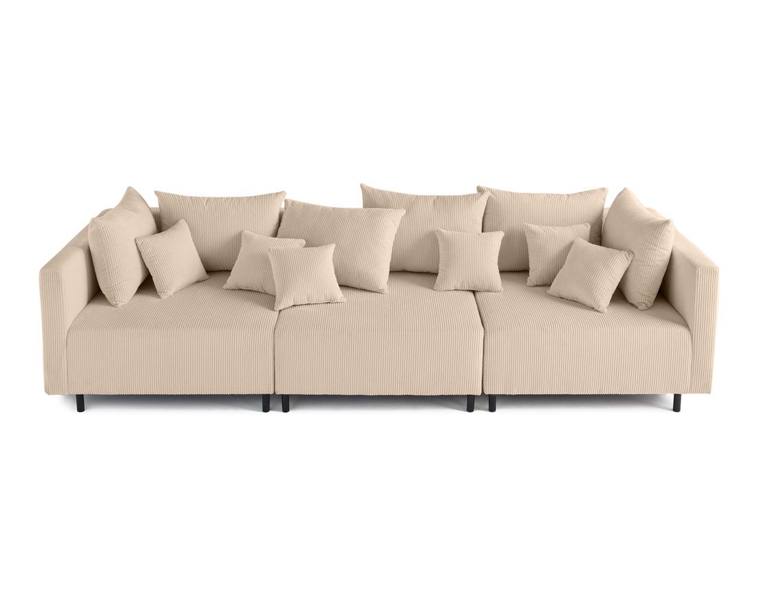 Edinburg - canapé modulable 3 places - velours côtelé Lisa Design