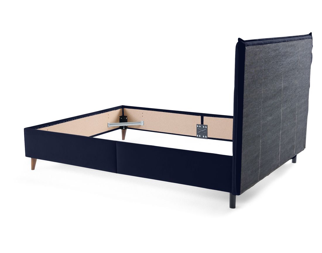 Dali - cadre de lit - 140x190 - en velours Bestmobilier