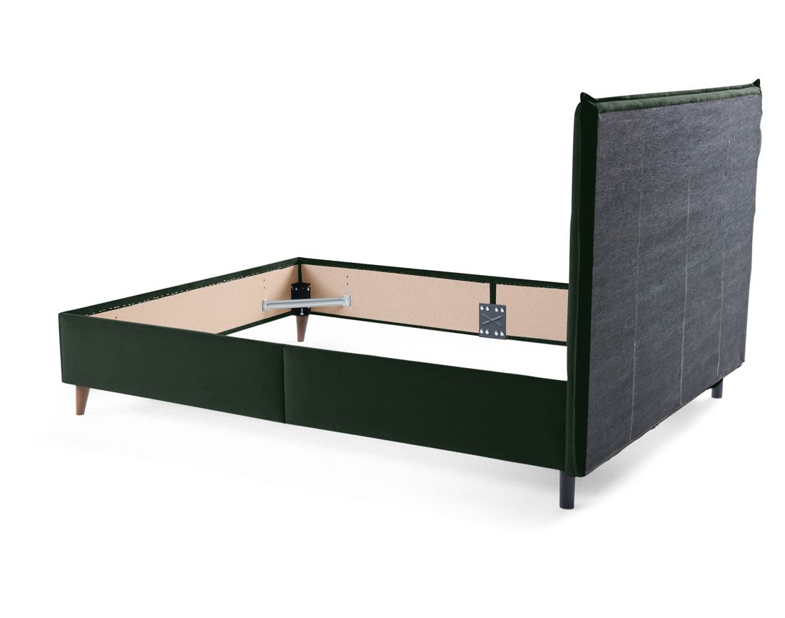 Dali - cadre de lit - 160x200 - en velours Bestmobilier Dali - cadre de lit - 160x200 - en velours Bestmobilier