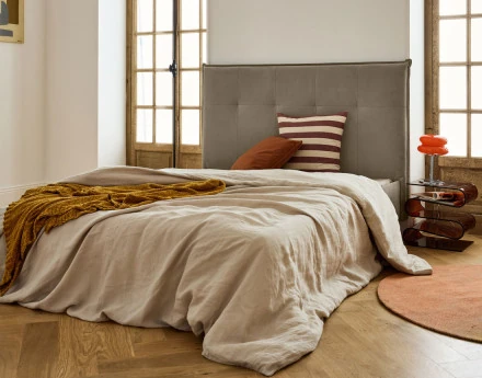 Dali - cadre de lit - 140x190 - en velours Bestmobilier