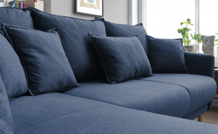 BOBOCHIC MIA - Canapé d'angle convertible scandinave - avec coffre - 4 places - Gauche BOBOCHIC MIA - Canapé d'angle convertible scandinave - avec coffre - 4 places - Gauche