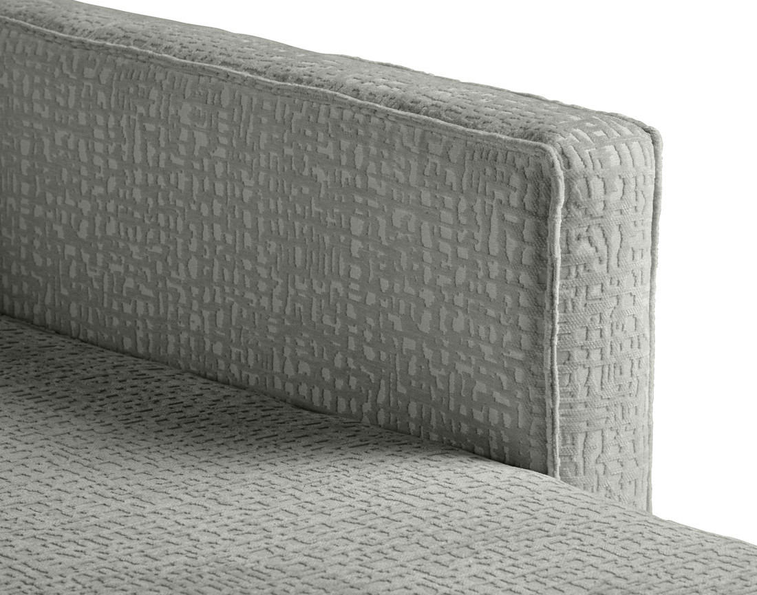 Canapé d'angle convertible avec coffre en tissu velours relief Charlie Canapé d'angle convertible avec coffre en tissu velours relief Charlie
